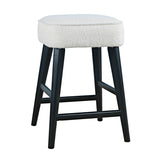 Wes Black Backless Counter Stool (Set of 2) - Ornate Home