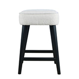 Wes Black Backless Counter Stool (Set of 2) - Ornate Home
