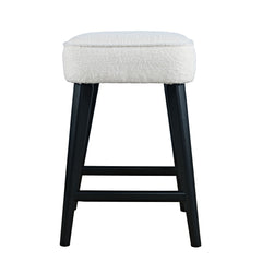 Wes Black Backless Counter Stool (Set of 2) - Ornate Home