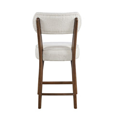 Wes Walnut Counter Stool (Set of 2) - Ornate Home