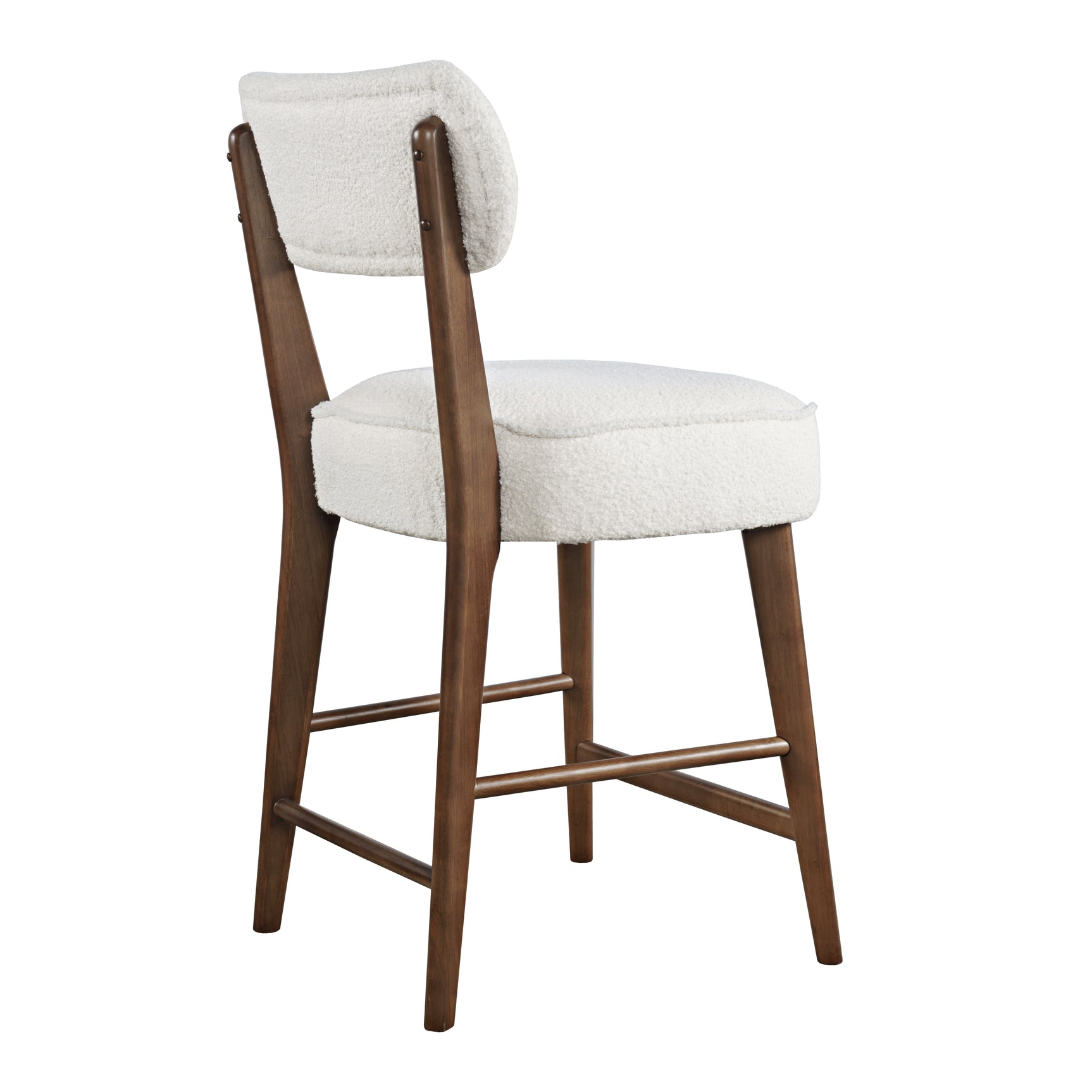 Wes Walnut Counter Stool (Set of 2) - Ornate Home