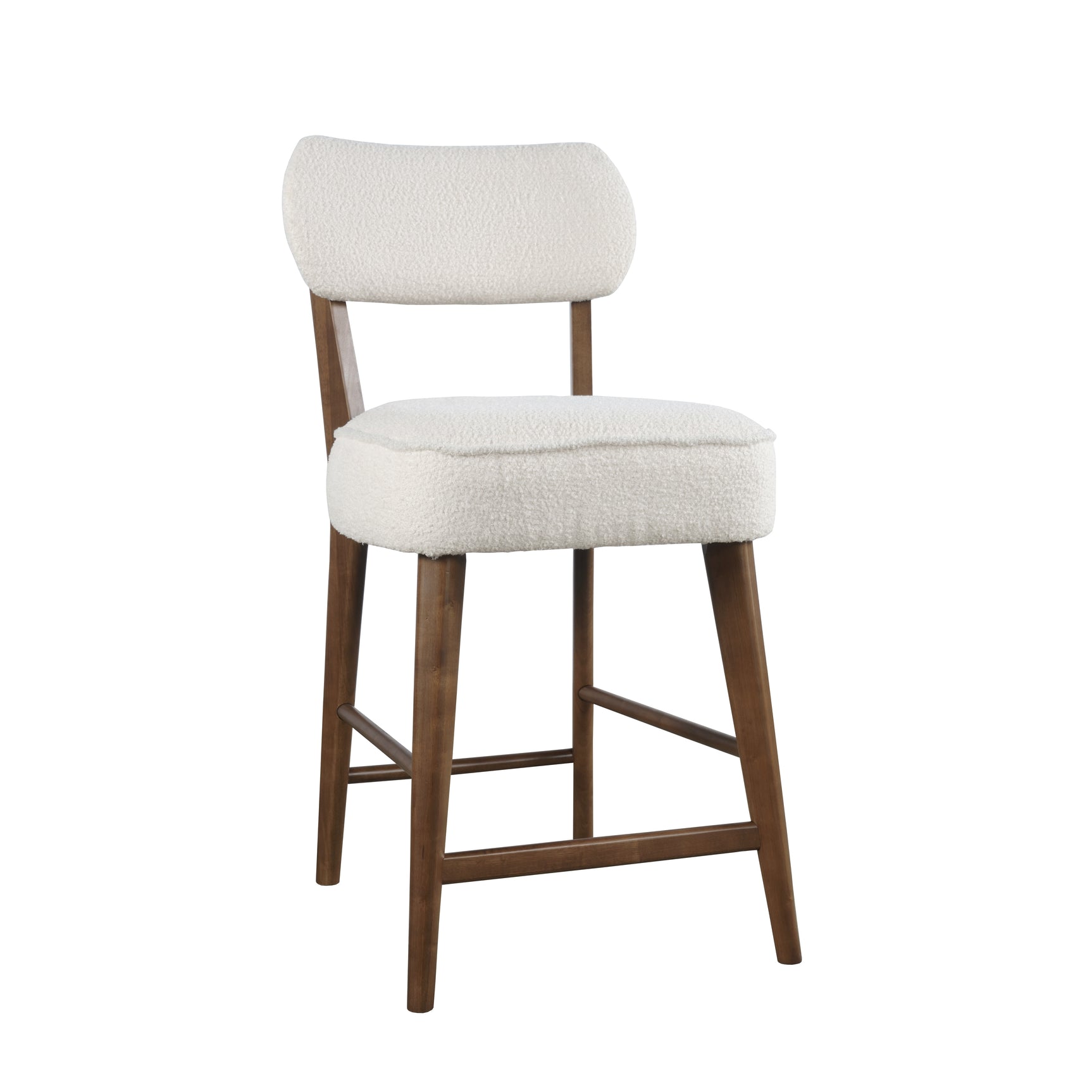 Wes Walnut Counter Stool (Set of 2) - Ornate Home