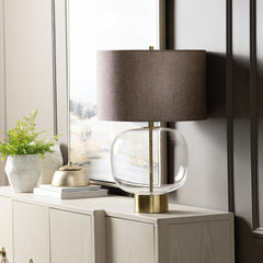 Wesley Clear/Gold Table Lamp - Ornate Home