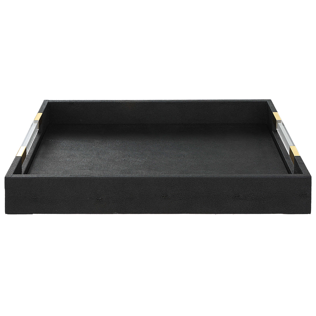 Wessex Black Shagreen Tray - Ornate Home