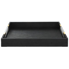 Wessex Black Shagreen Tray - Ornate Home