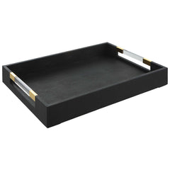Wessex Black Shagreen Tray - Ornate Home