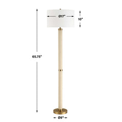 Wessex White Floor Lamp - Ornate Home
