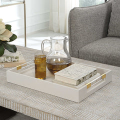 Wessex White Shagreen Tray - Ornate Home