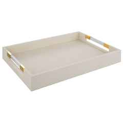 Wessex White Shagreen Tray - Ornate Home