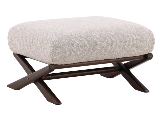 Wesson Cream Ottoman - Ornate Home