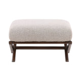 Wesson Cream Ottoman - Ornate Home