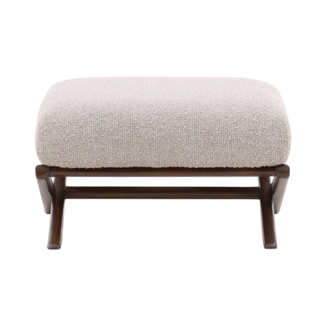 Wesson Cream Ottoman - Ornate Home