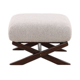 Wesson Cream Ottoman - Ornate Home