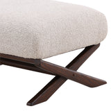 Wesson Cream Ottoman - Ornate Home