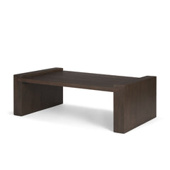 Wesson Dark Brown Wooden Rectangular Coffee Table - Ornate Home
