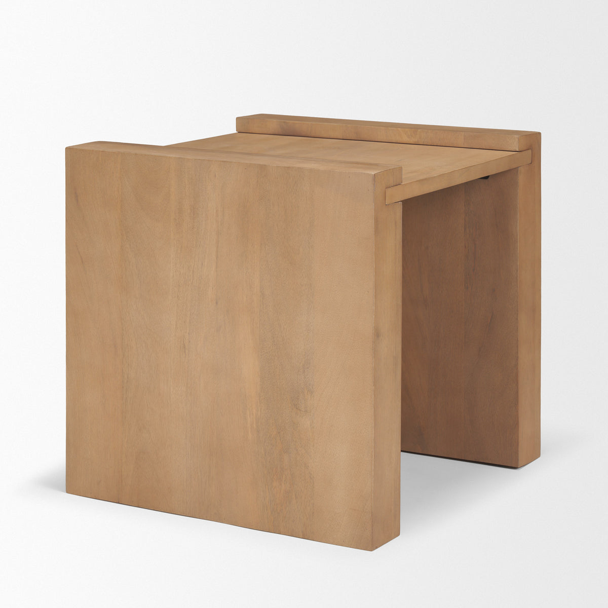 Wesson Light Brown Wood Accent Table - Ornate Home