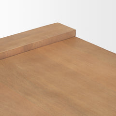 Wesson Light Brown Wood Rectangular Coffee Table - Ornate Home