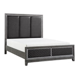 West End Wire-Brushed Gray 4-piece Queen Bedroom Set - Ornate Home