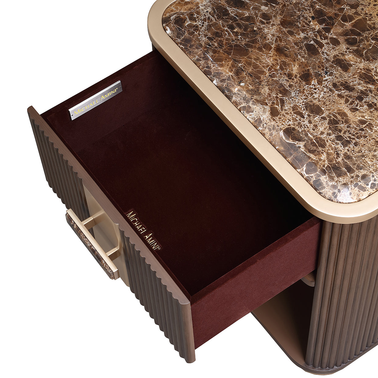 West Kensington Medium Espresso 1-Drawer Nightstand - Ornate Home