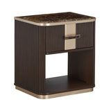 West Kensington Medium Espresso 1-Drawer Nightstand - Ornate Home