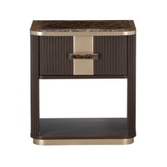 West Kensington Medium Espresso 1-Drawer Nightstand - Ornate Home