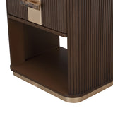 West Kensington Medium Espresso 1-Drawer Nightstand - Ornate Home