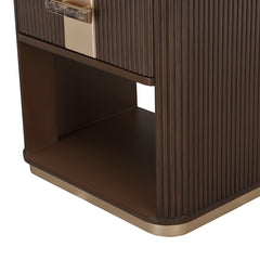 West Kensington Medium Espresso 1-Drawer Nightstand - Ornate Home