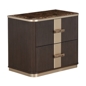 West Kensington Medium Espresso 2-Drawer Nightstand - Ornate Home