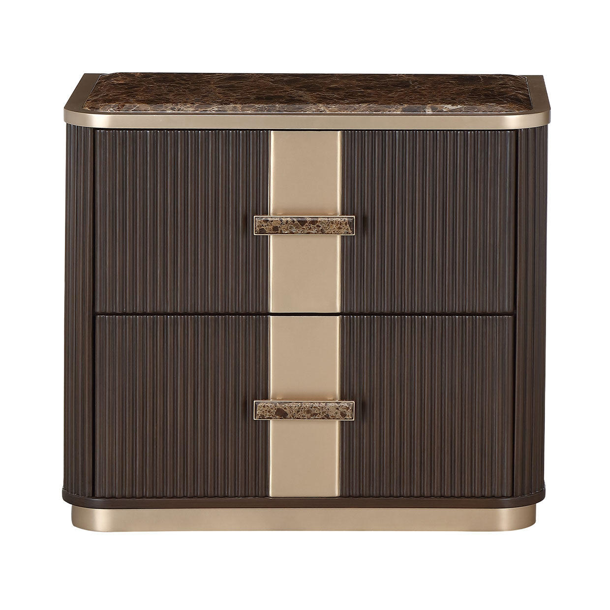 West Kensington Medium Espresso 2-Drawer Nightstand - Ornate Home