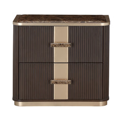 West Kensington Medium Espresso 2-Drawer Nightstand - Ornate Home