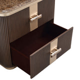 West Kensington Medium Espresso 2-Drawer Nightstand - Ornate Home