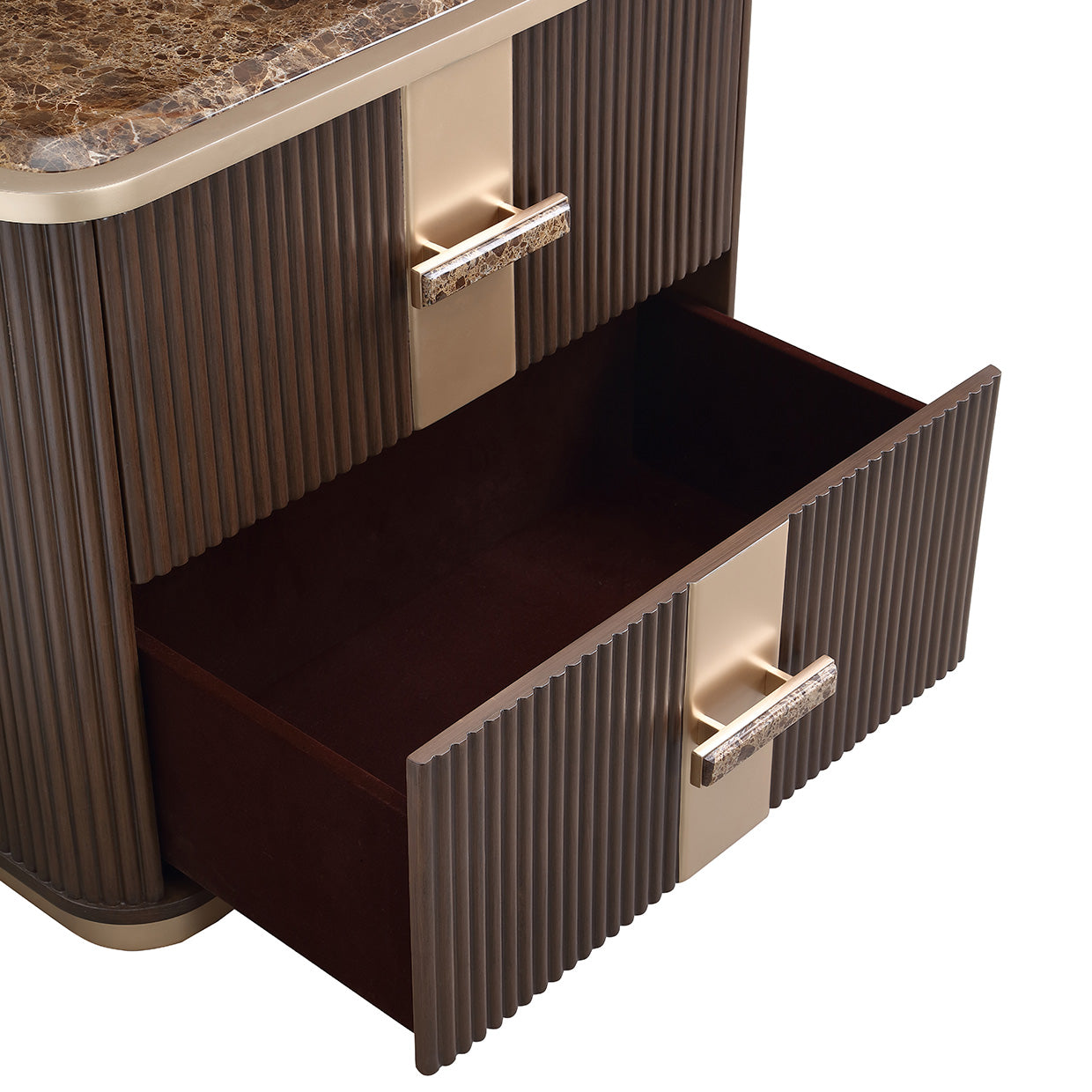 West Kensington Medium Espresso 2-Drawer Nightstand - Ornate Home
