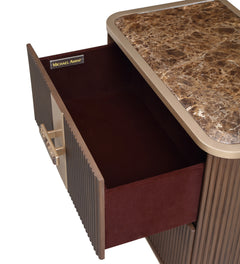 West Kensington Medium Espresso 2-Drawer Nightstand - Ornate Home