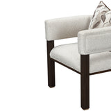 West Kensington Medium Espresso/Buff Accent Chair - Ornate Home