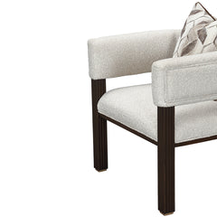West Kensington Medium Espresso/Buff Accent Chair - Ornate Home