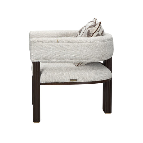 West Kensington Medium Espresso/Buff Accent Chair - Ornate Home