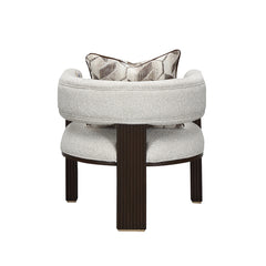 West Kensington Medium Espresso/Buff Accent Chair - Ornate Home