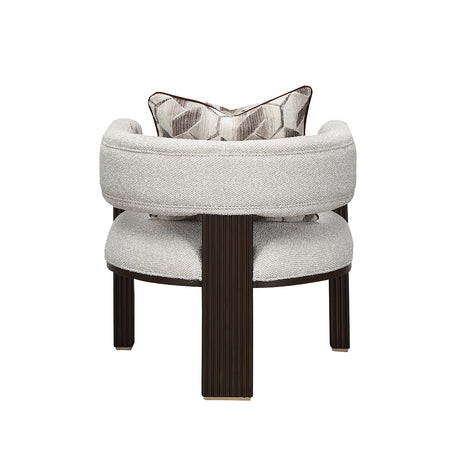 West Kensington Medium Espresso/Buff Accent Chair - Ornate Home