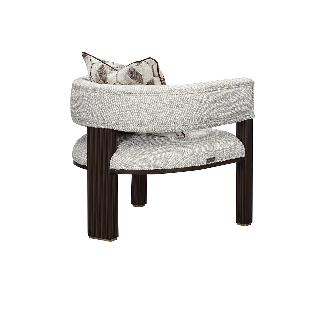 West Kensington Medium Espresso/Buff Accent Chair - Ornate Home