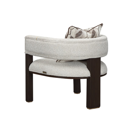 West Kensington Medium Espresso/Buff Accent Chair - Ornate Home