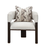 West Kensington Medium Espresso/Buff Accent Chair - Ornate Home