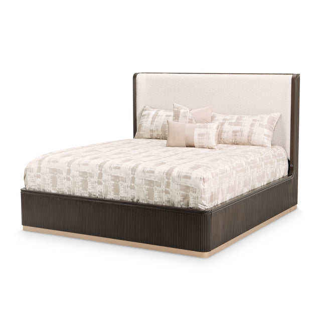 West Kensington Medium Espresso/Buff Bed - Ornate Home