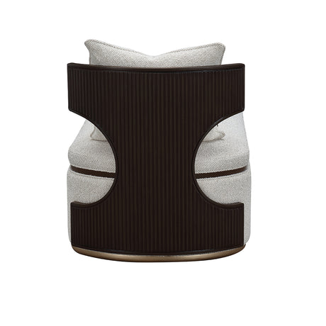 West Kensington Medium Espresso/Buff Chaise - Ornate Home