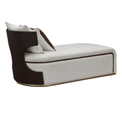 West Kensington Medium Espresso/Buff Chaise - Ornate Home