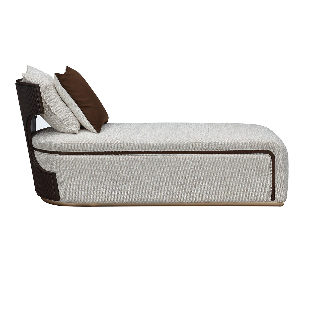 West Kensington Medium Espresso/Buff Chaise - Ornate Home