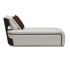 West Kensington Medium Espresso/Buff Chaise - Ornate Home