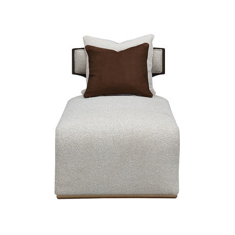 West Kensington Medium Espresso/Buff Chaise - Ornate Home