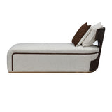 West Kensington Medium Espresso/Buff Chaise - Ornate Home