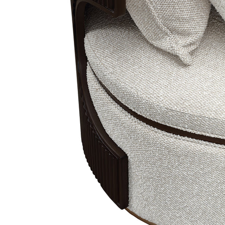 West Kensington Medium Espresso/Buff Chaise - Ornate Home