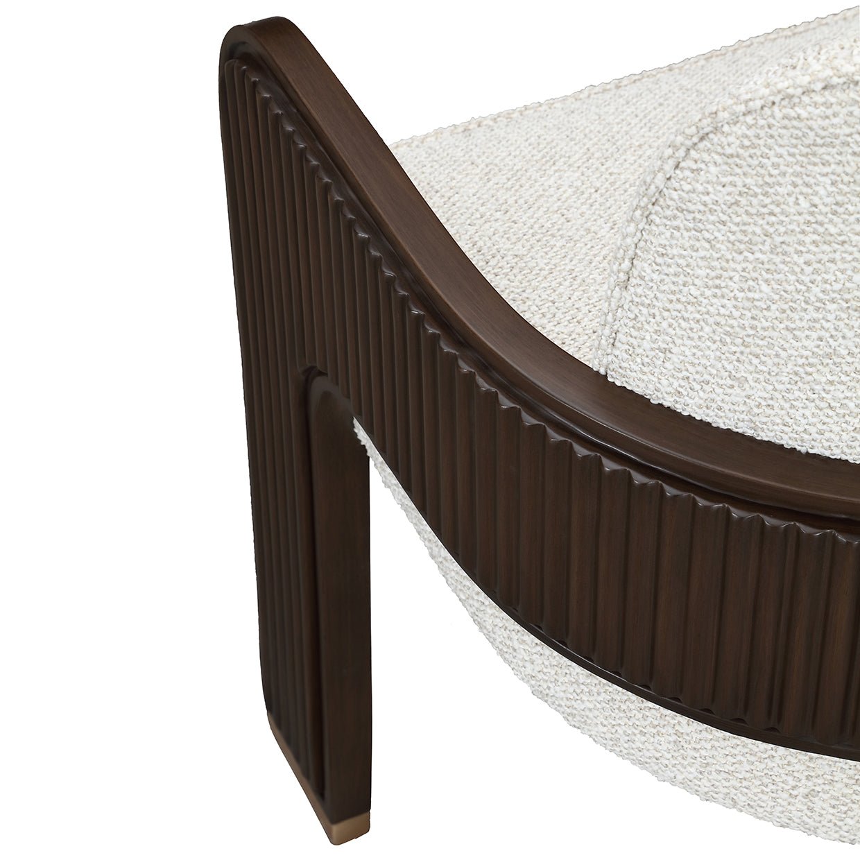 West Kensington Medium Espresso/Buff Dining Arm Chair - Ornate Home